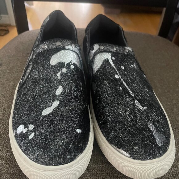 Boutique by Corky's Pine Top Animal Print Fur Women's Slip On Black s10 - Picture 5 of 9